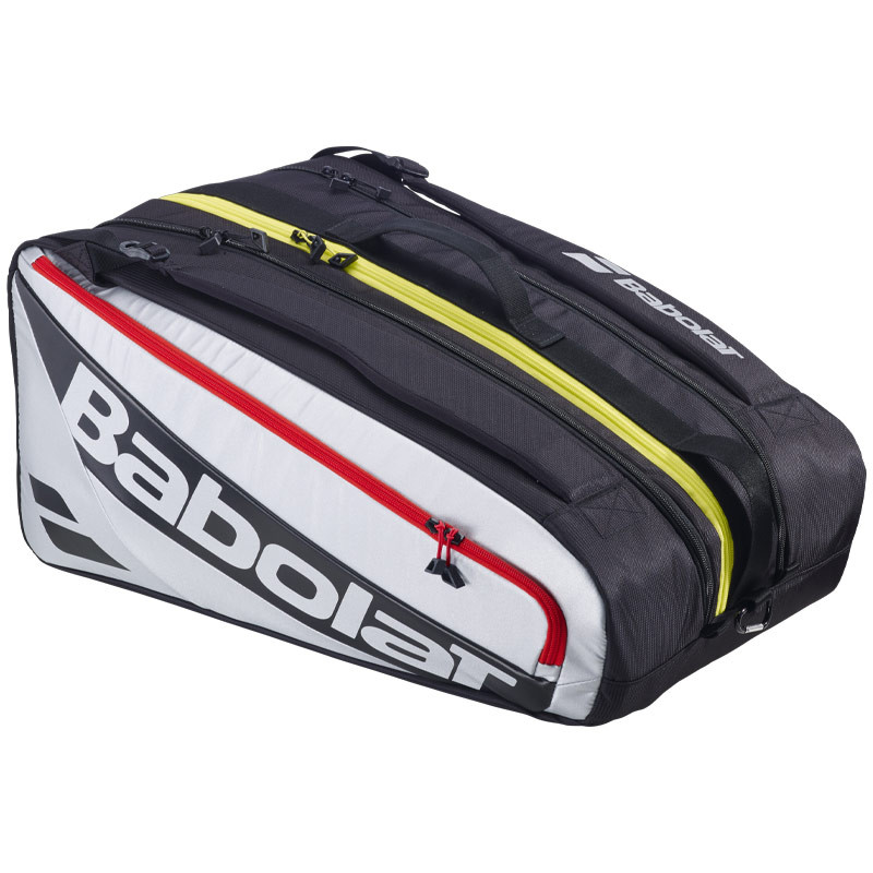 Sac de Padel Babolat RH Pro - Noir avec liserés rouge, bleu et jaune