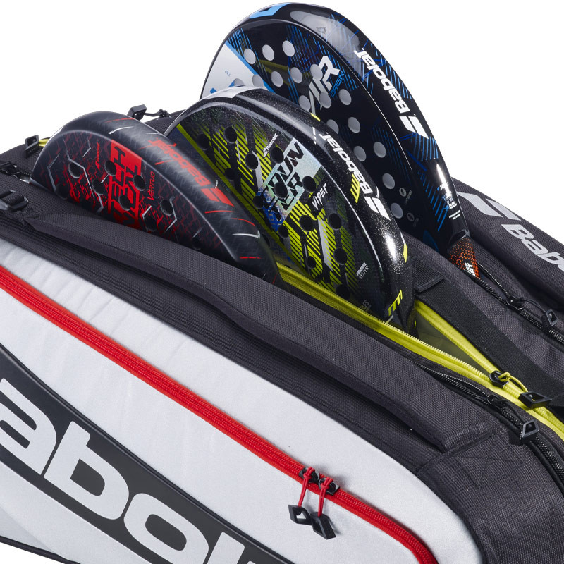 Sac de Padel Babolat RH Pro - Noir avec liserés rouge, bleu et jaune