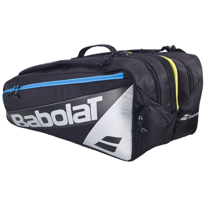 Sac de Padel Babolat RH Pro - Noir avec liserés rouge, bleu et jaune
