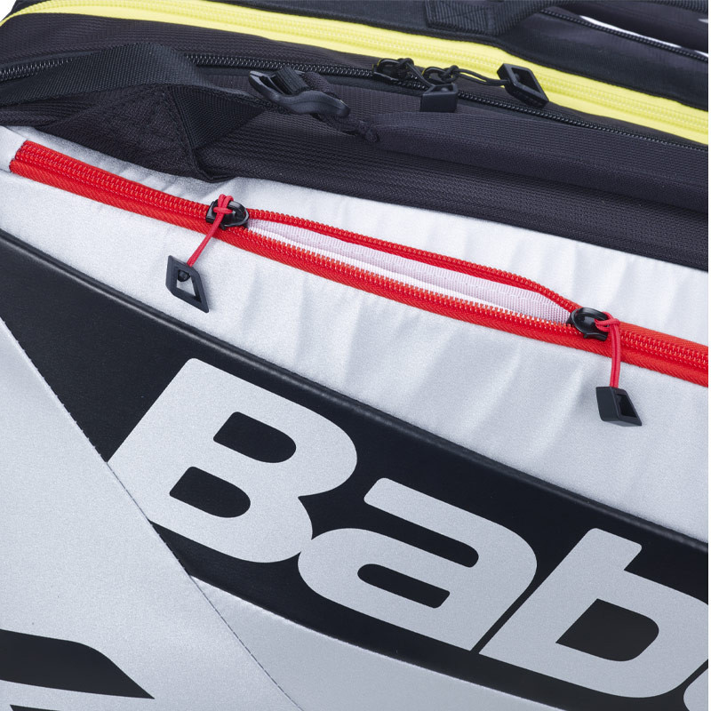 Sac de Padel Babolat RH Pro - Noir avec liserés rouge, bleu et jaune