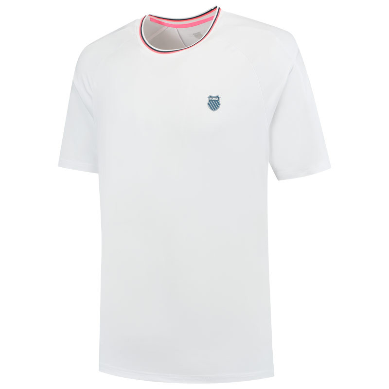 Tee-shirt de tennis KSwiss Hypercourt Mesh blanc