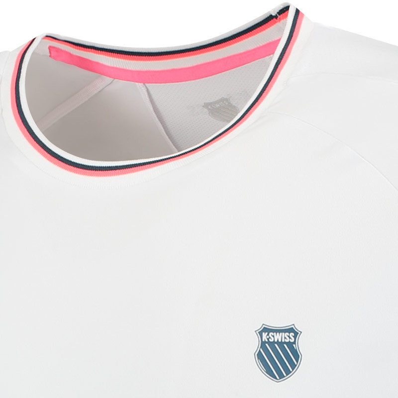 Tee-shirt de tennis KSwiss Hypercourt Mesh blanc