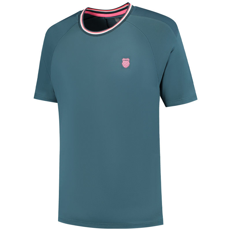 Tee-shirt de tennis HyperCourt Mesh bleu Aqua