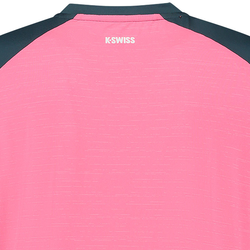KS Tee-shirt Hypercourt vert - rose