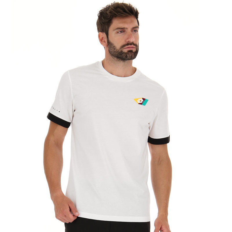 Tee Shirt de tennis homme Lotto Athletica Classic coloris blanc