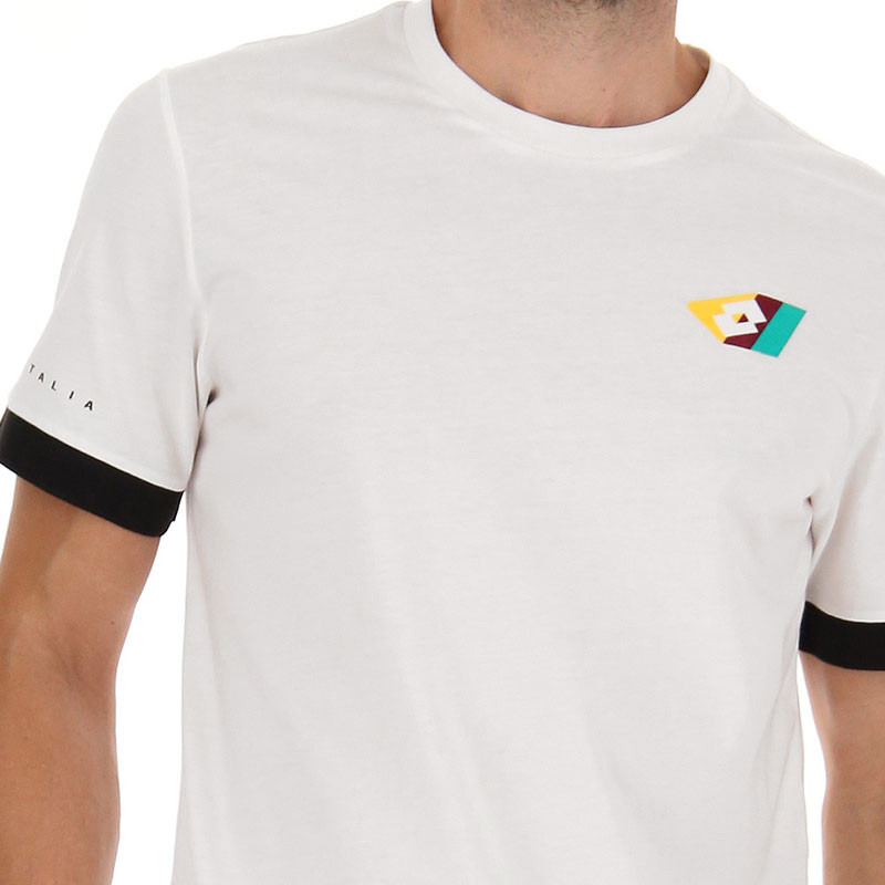 Tee Shirt de tennis homme Lotto Athletica Classic coloris blanc