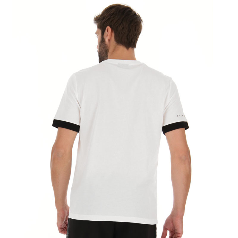 Tee Shirt de tennis homme Lotto Athletica Classic coloris blanc