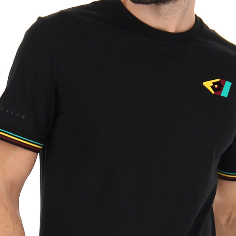 Tee-shirt de tennis homme Lotto Athletica Classic noir