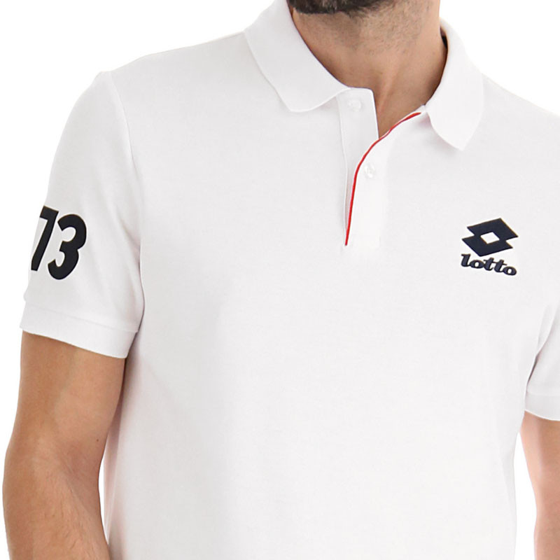 Polo homme Lotto Taormina 73 blanc
