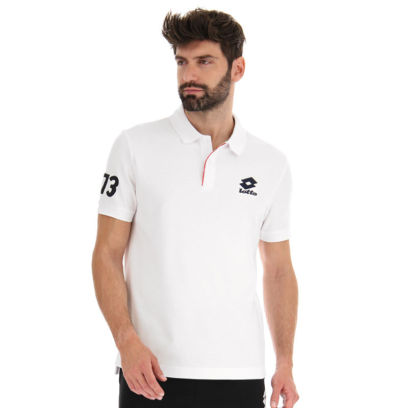 Polo homme Lotto Taormina 73 blanc