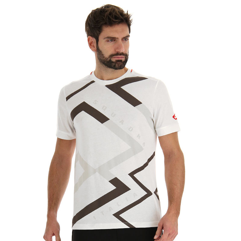Tee-shirt homme Lotto Athletica Classic 6 blanc et noir