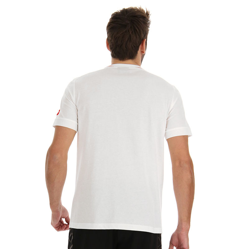 Tee-shirt de tennis homme Lotto Athletica Classic 6 blanc ou noir