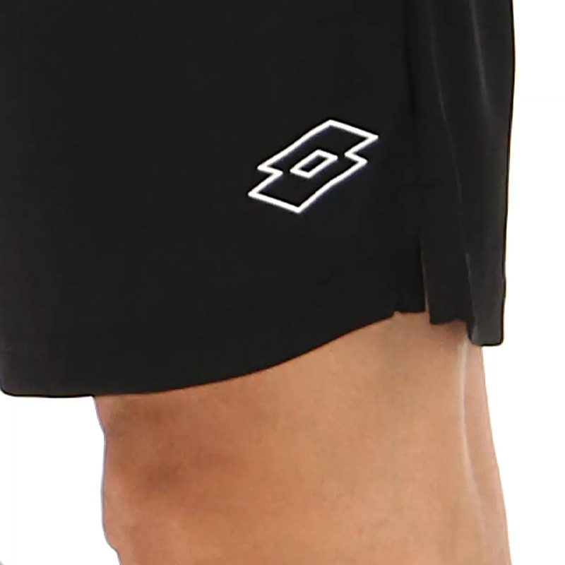Short de tennis Lotto Squadra 3 noir pour hommes
