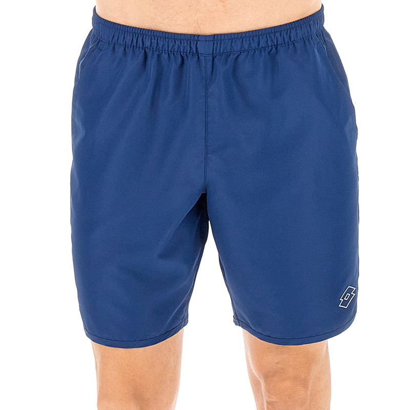 Short de tennis homme Lotto Squadra 3 DB bleu