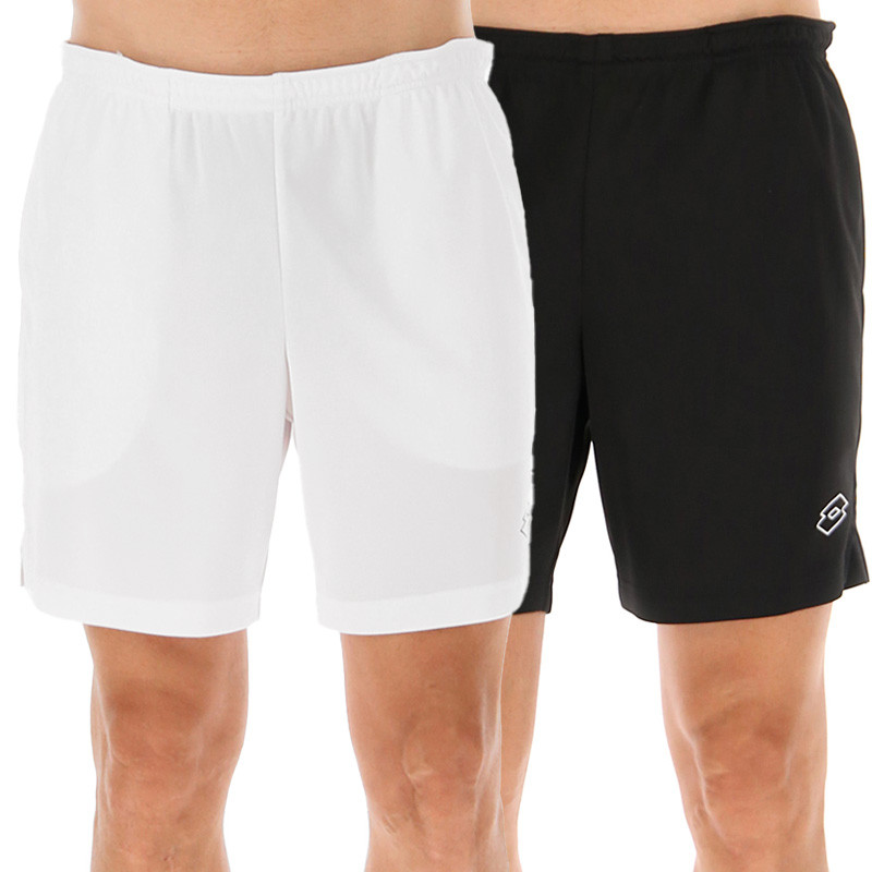 Short tennis Lotto Squadra 7 blanc ou noir