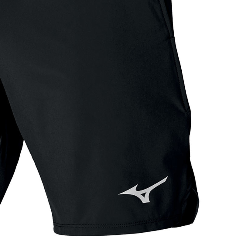 Short de tennis pour homme Mizuno Laser coloris noir
