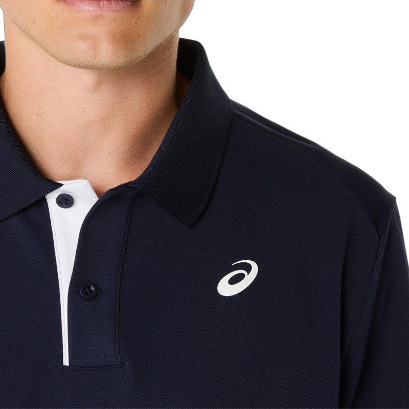 Polo de tennis pour homme Asics Court Top coloris bleu marine