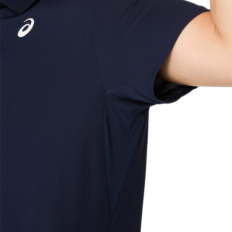 Polo de tennis pour homme Asics Court Top coloris bleu marine