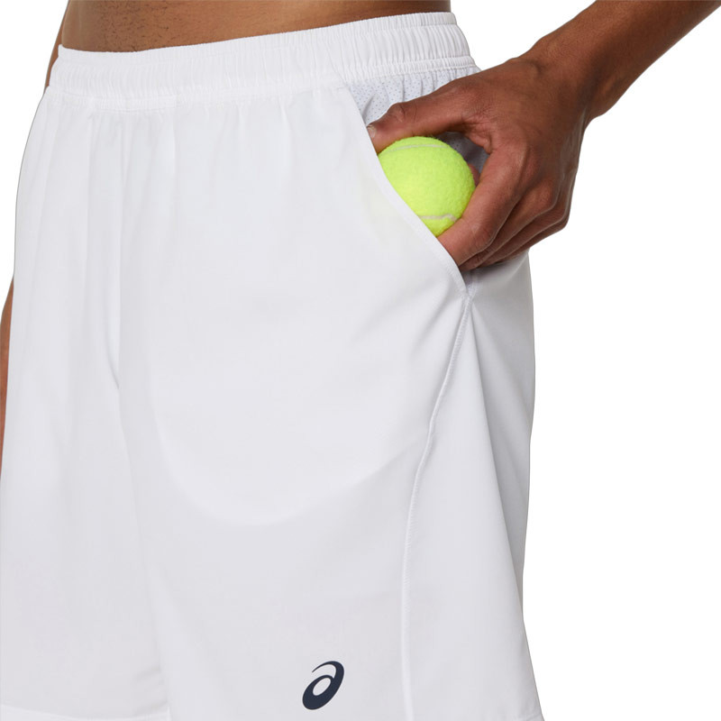 Short tennis homme Asics Court 9in blanc