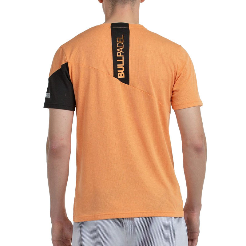 Tee-shirt de padel pour homme Bullpadel Montia en coloris orange-noir