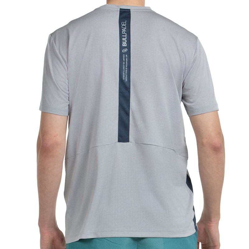Tee-shirt de padel Bullpadel Bilao en coloris gris et jaune