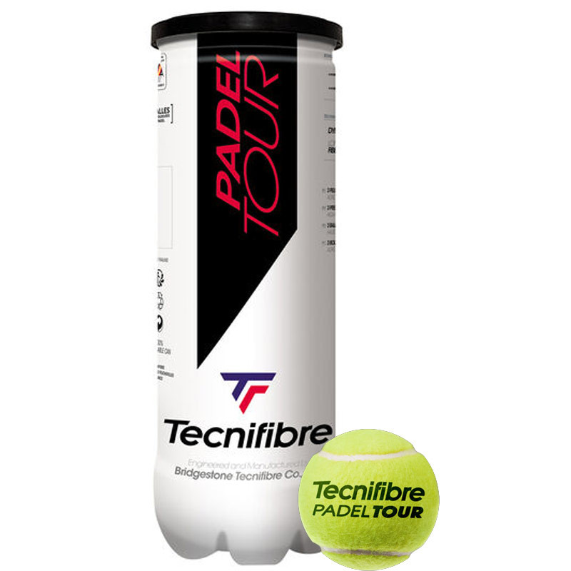 Balles de Padel Tecnifibre Padel Tour - Tube de 3 balles tournoi