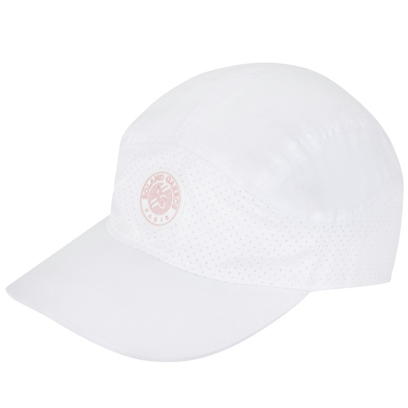 Casquette Roland Garros femme Performance blanc-rose