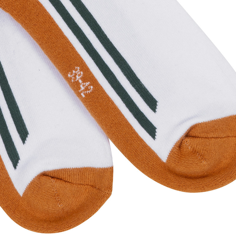 Chaussettes Roland Garros Performance blanc-ocre-vert