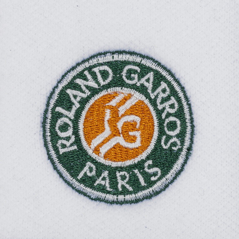 Poignets éponge Roland Garros Performance blanc, ocre et vert