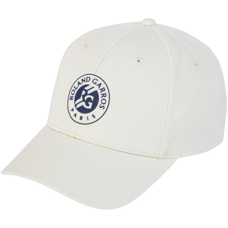Casquette Roland Garros logo blanc cassé
