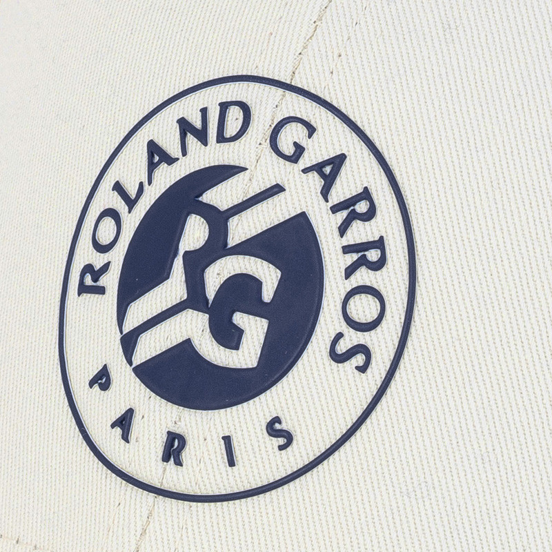 Casquette Roland Garros logo blanc cassé