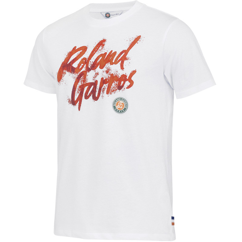 Tee-shirt Roland Garros Graphic blanc et ocre