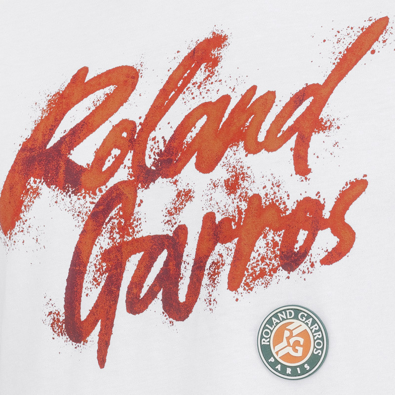 Tee-shirt Roland Garros Graphic blanc et ocre