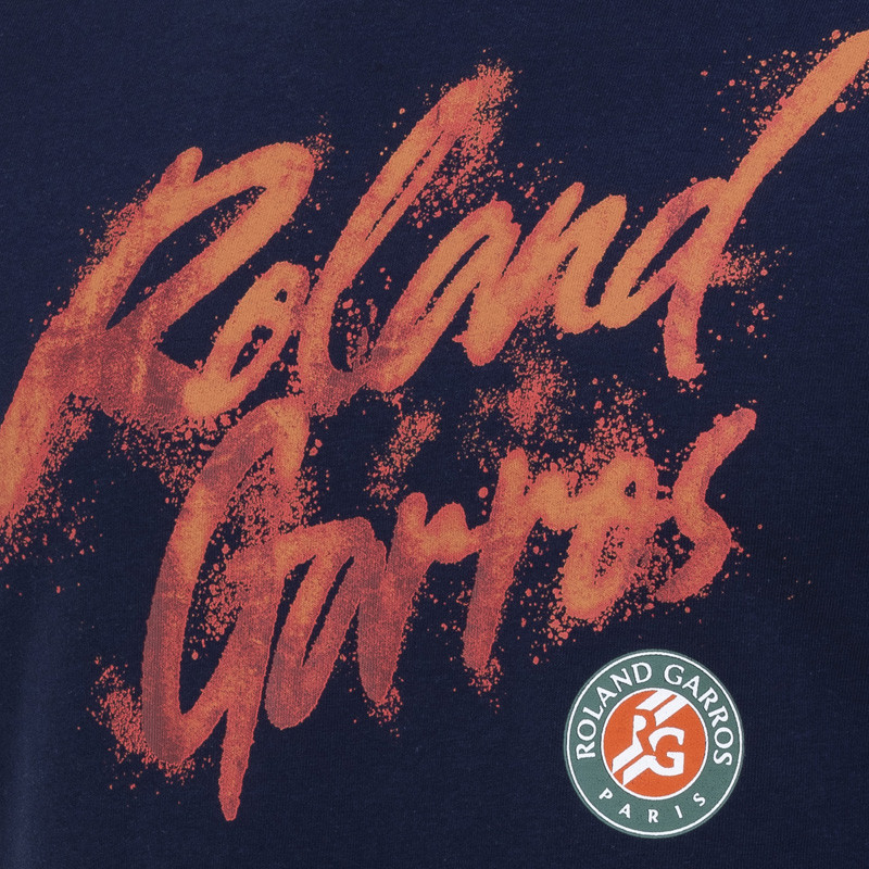 Tee-shirt Roland Garros Graphic bleu marine et ocre