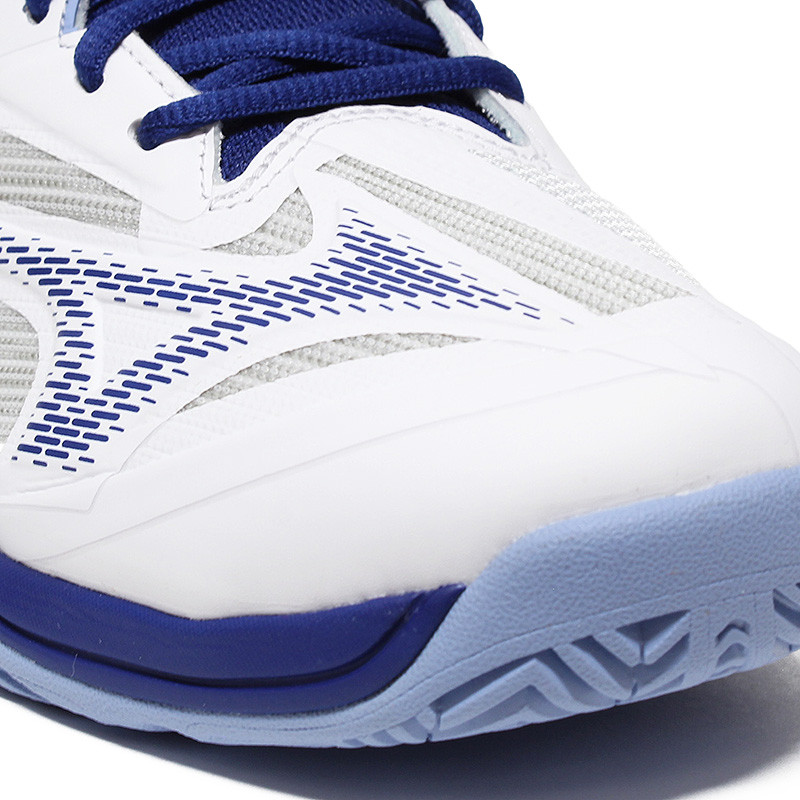 Mizuno Wave Exceed Light 2 All Court femme blanche et bleue