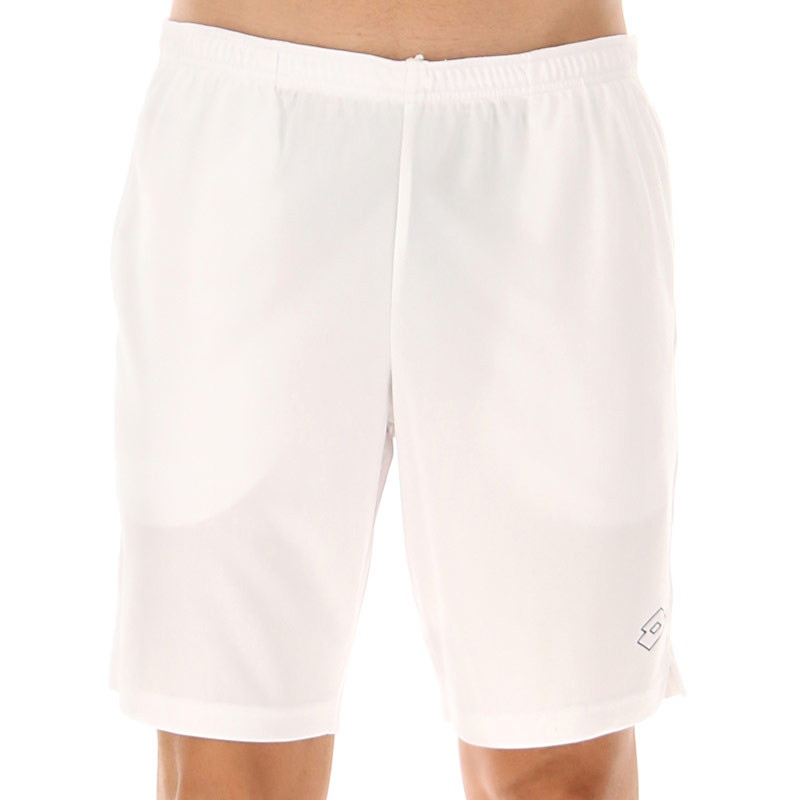 Short de tennis homme Lotto Squadra 3 coloris blanc