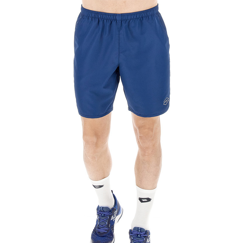 Short de tennis homme Lotto Squadra 3 DB bleu