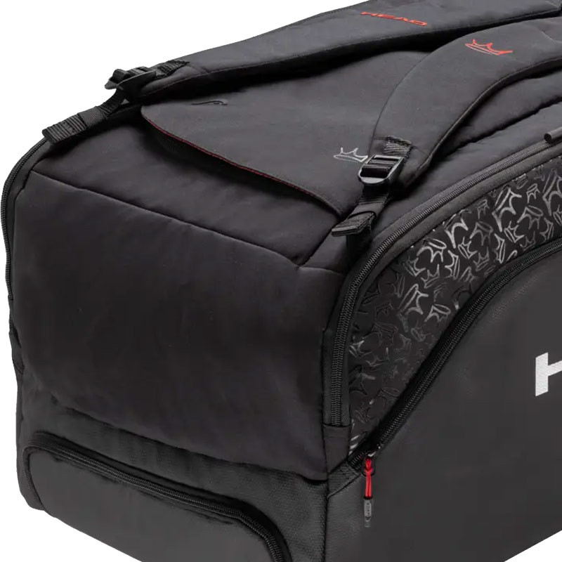 Sac de padel Head Coello Pro X Duffle bag 2025 noir et rouge