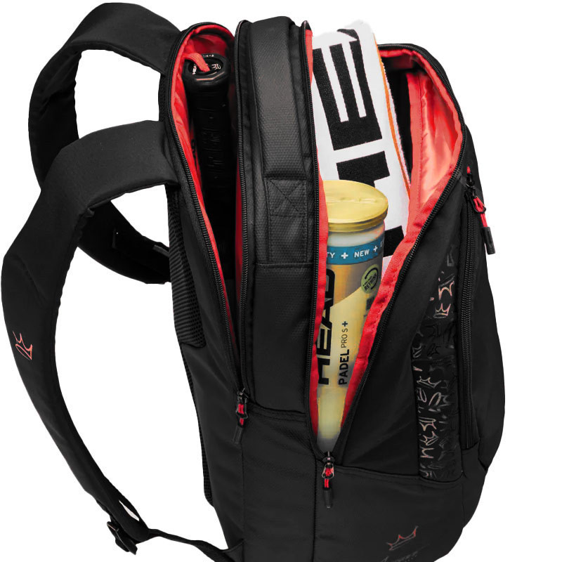 Sac à dos tennis Head  Backpack Coello Pro X noir et rouge