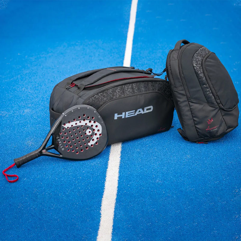 Sac à dos tennis Head  Backpack Coello Pro X noir et rouge