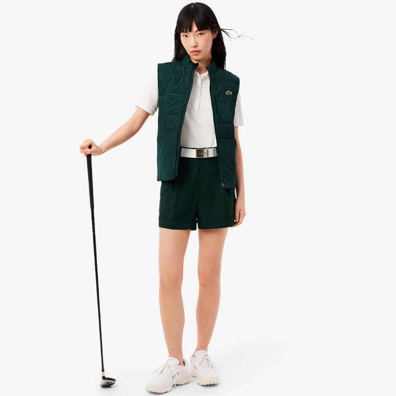 Polo lacoste pour femme coloris blanc