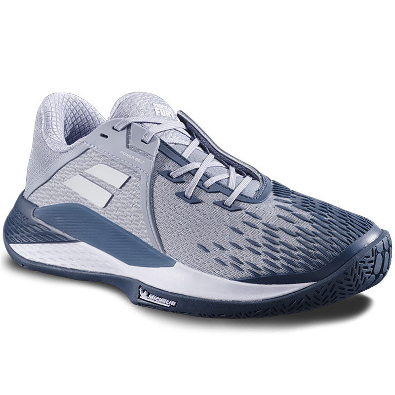 Babolat Propulse Fury 3 grise et bleue - Chaussures de tennis homme résistantes et confortables