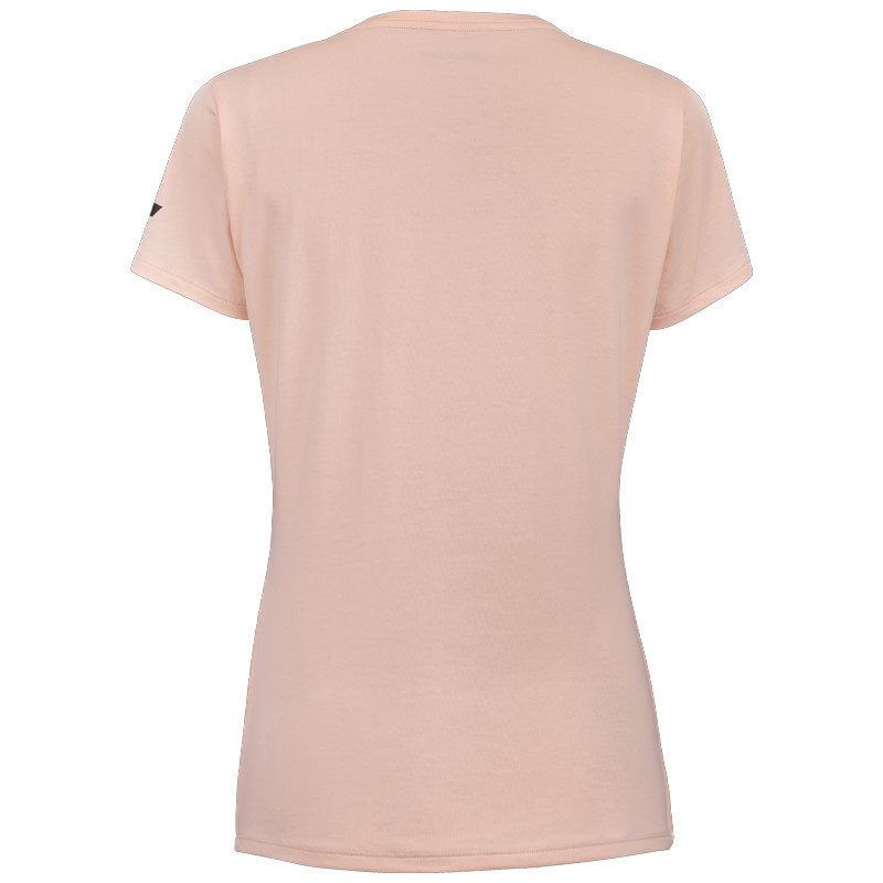 Tee-shirt tennis femme Babolat Exercise Logo rose et noir