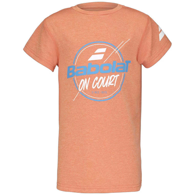 Tee-shirt enfant Babolat Exercise Graphic Tee saumon