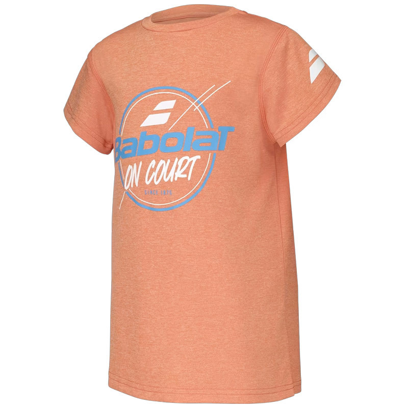 Tee-shirt enfant Babolat Exercise Graphic Tee saumon