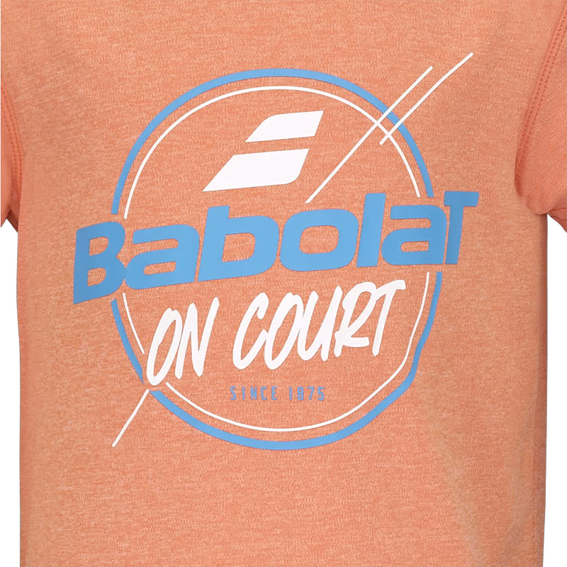 Tee-shirt enfant Babolat Exercise Graphic Tee saumon