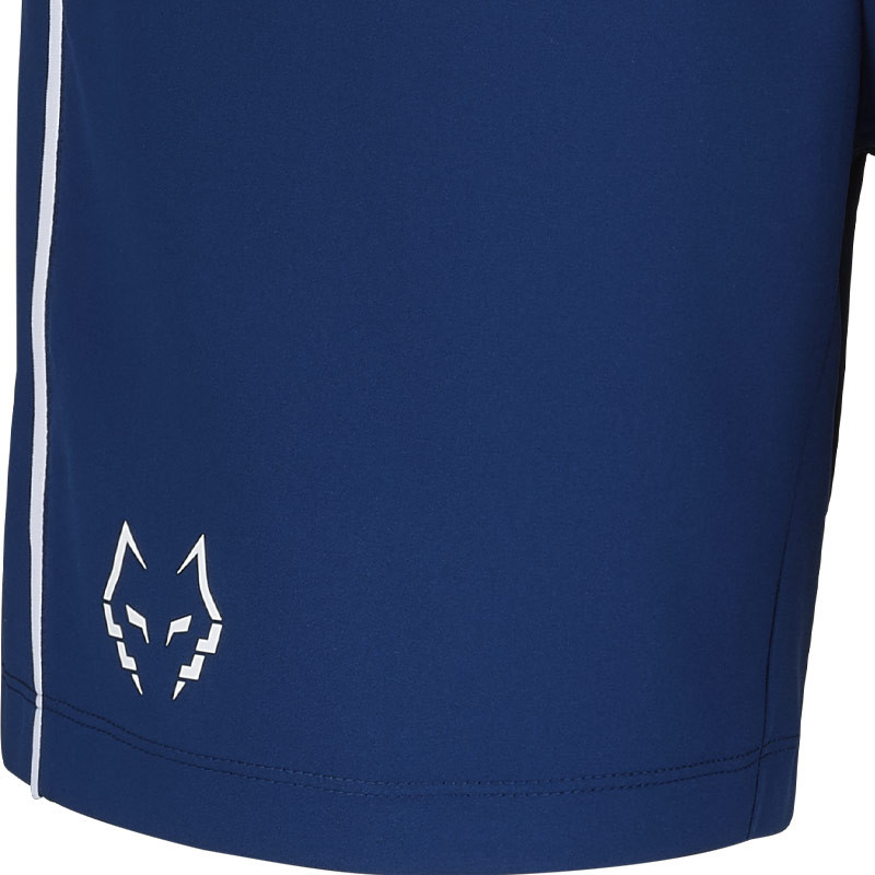 Short de padel Babolat Juan Lebron bleu marine et blanc