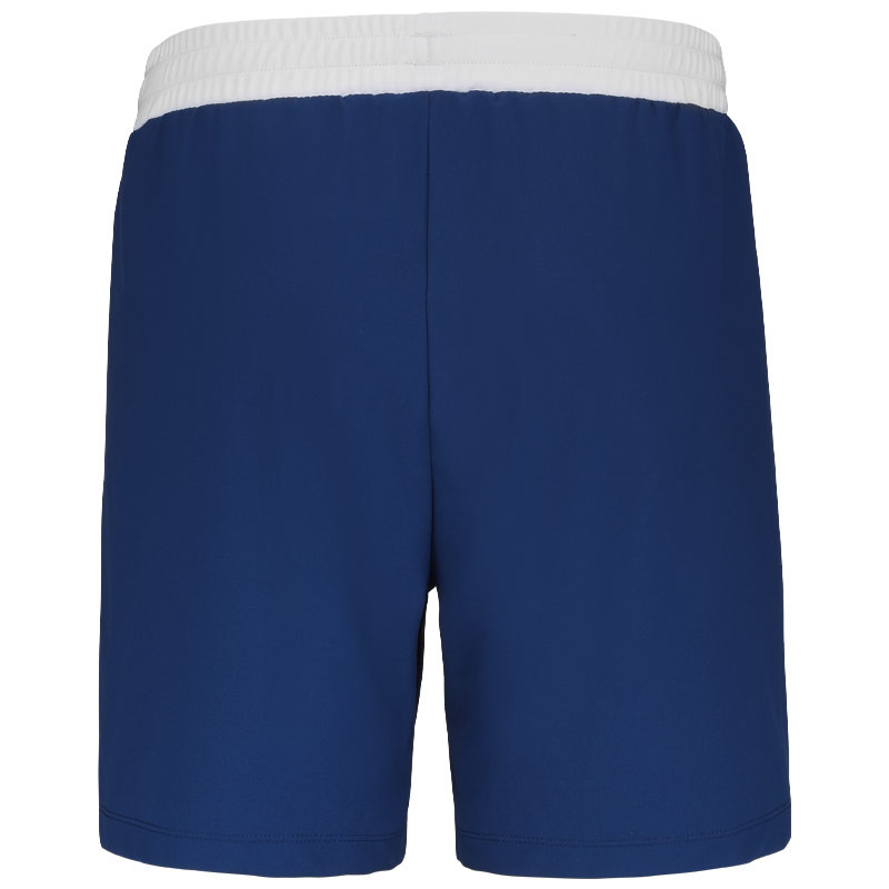 Short de padel Babolat Juan Lebron bleu marine et blanc