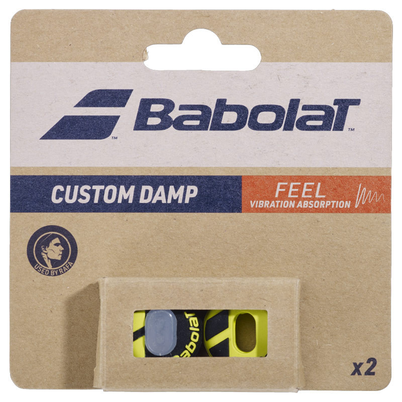 Antivibrateurs Babolat Custom Damp Aero x2 noir et jaune