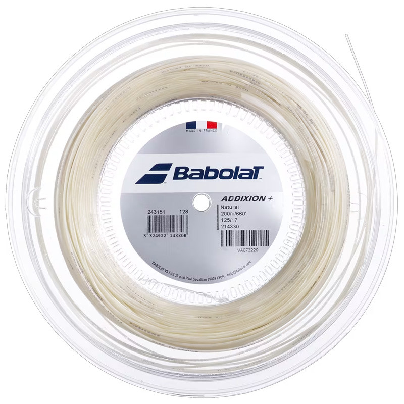 Babolat Addixion + Bobine de cordage tennis confortable et résistant